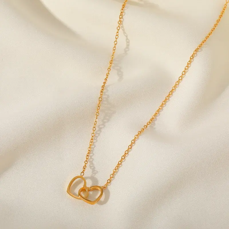 Twin Heart Necklace - FY0115